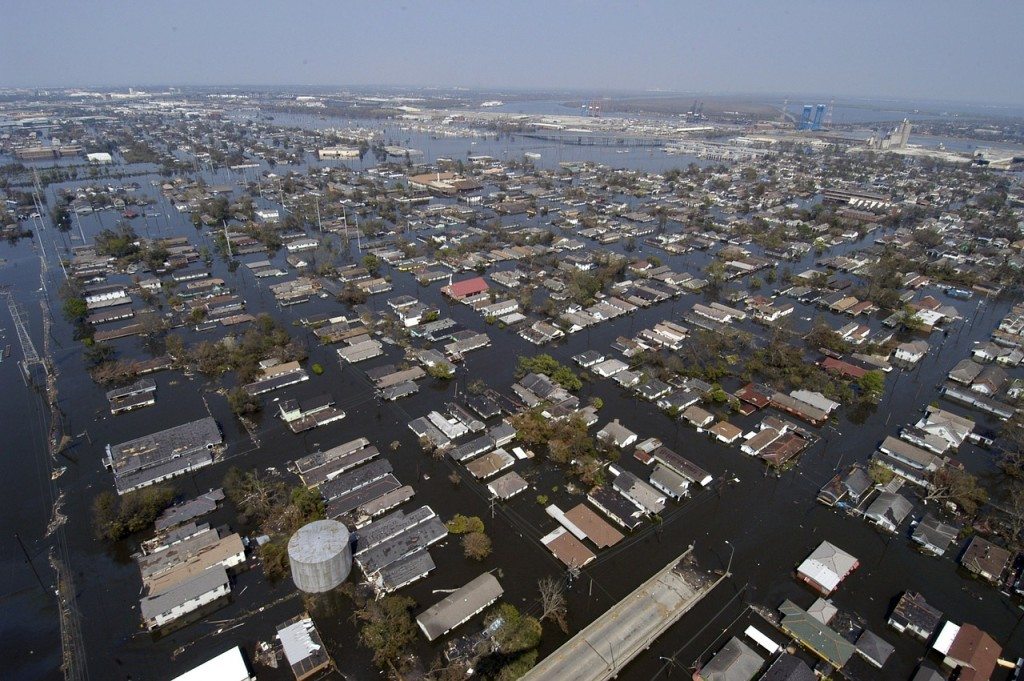 New Orleans flooded from Katrina
