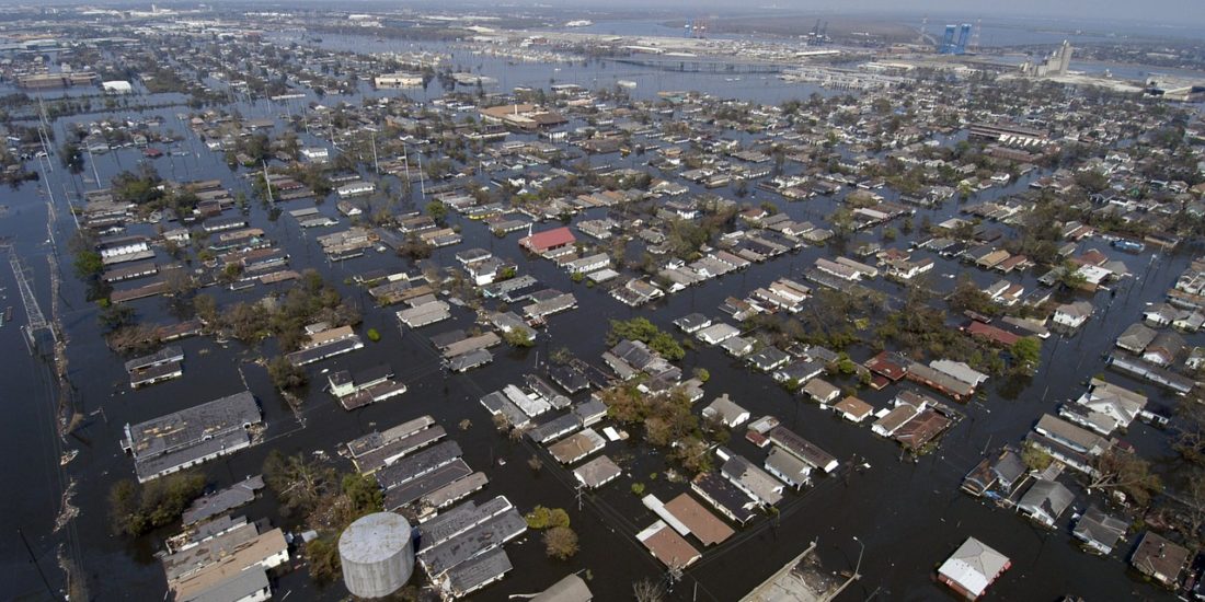 New Orleans flooded from Katrina
