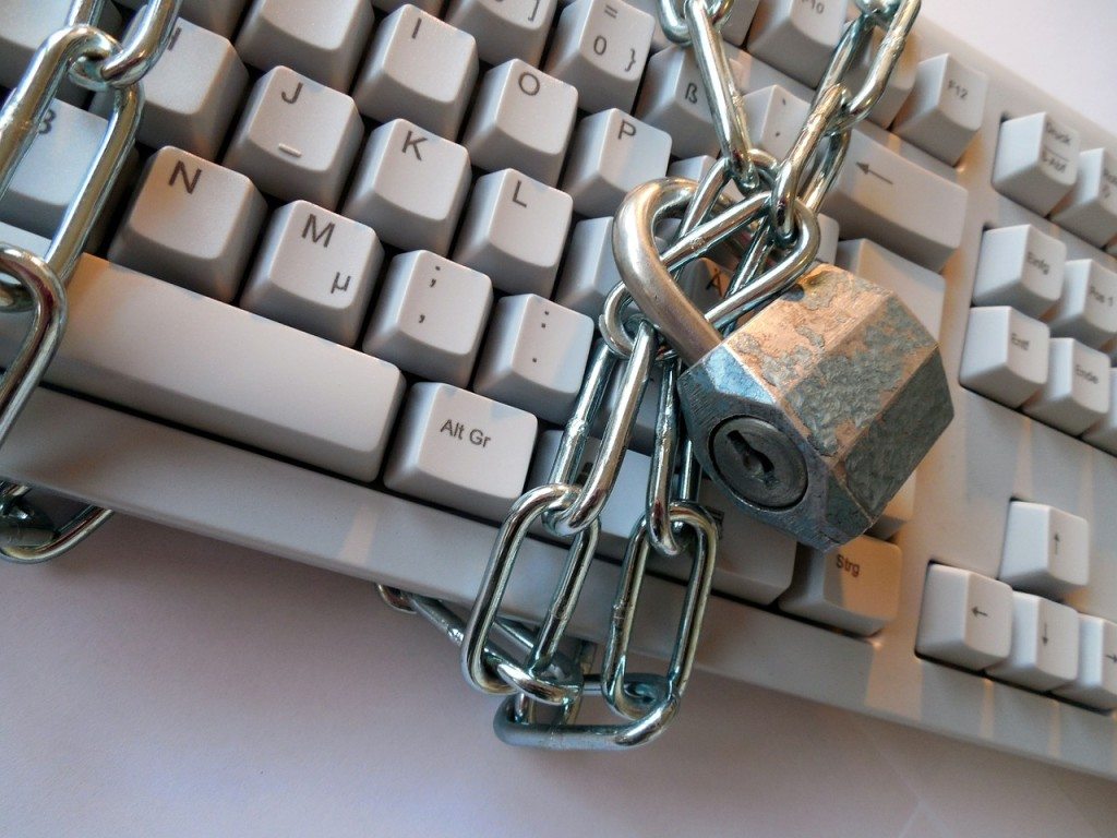 padlocked keyboard