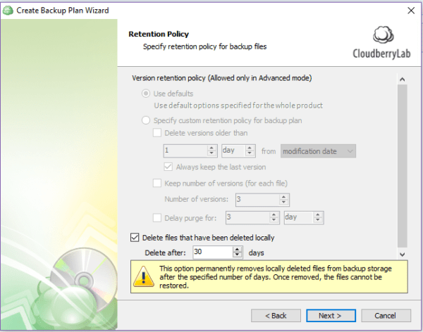 CloudBerry Backup Desktop Pro
