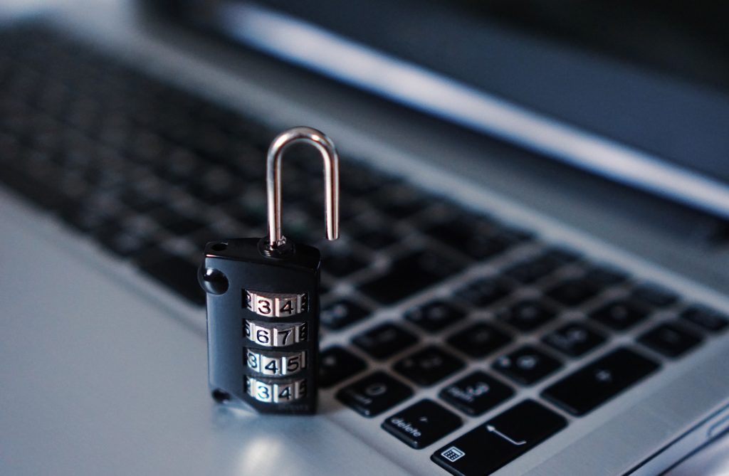 laptop security passwords data protection