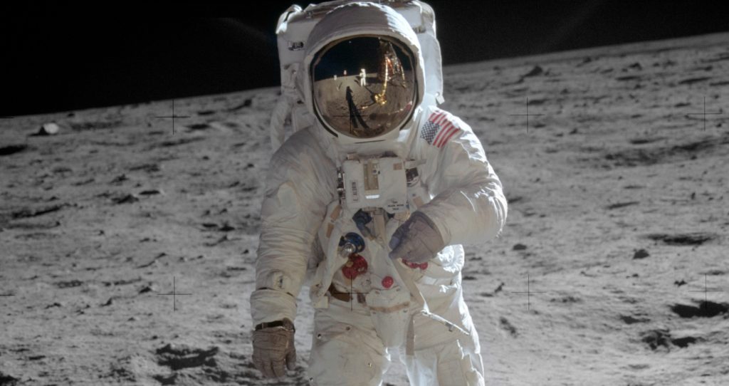 NASA Moon Buzz Aldrin technology Space Race