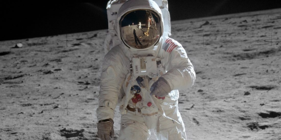 NASA Moon Buzz Aldrin technology Space Race