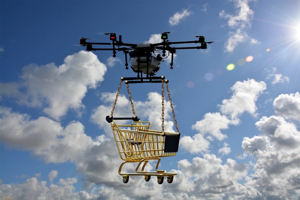 delivery drones shipping freight