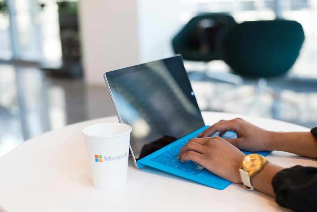 CrowdStrike Falcon Microsoft Marketplace Azure https://www.pexels.com/photo/person-browsing-on-black-and-blue-laptop-computer-1181207/