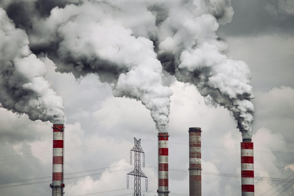 supply chain emissions https://www.pexels.com/photo/smoke-from-chimneys-in-factory-19419368/