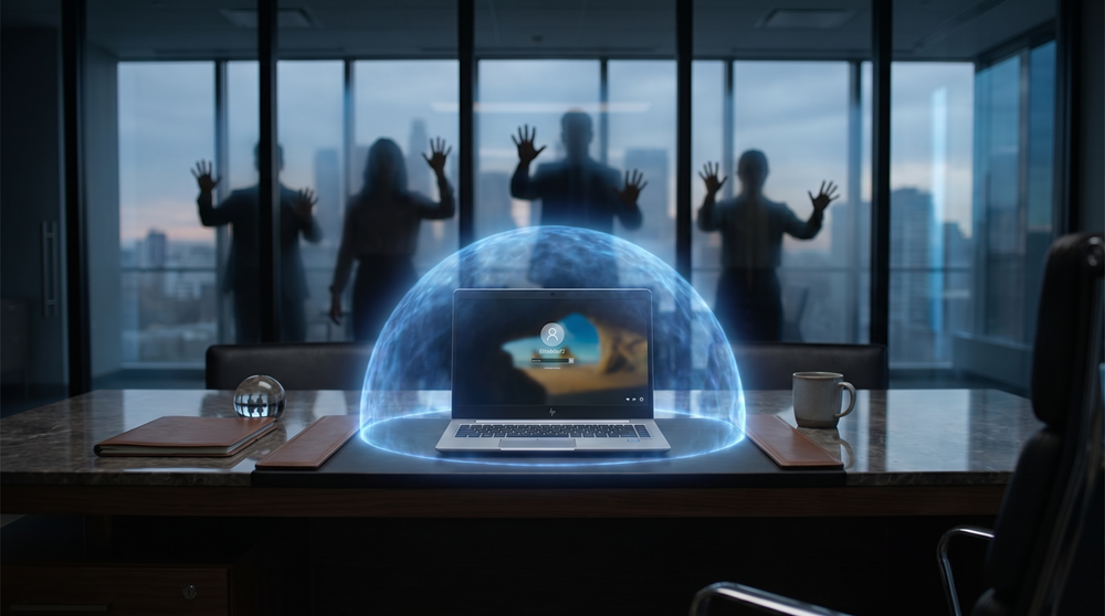 2026 HP Threat Insights Report HP Wolf Security image generated by Artlist.io