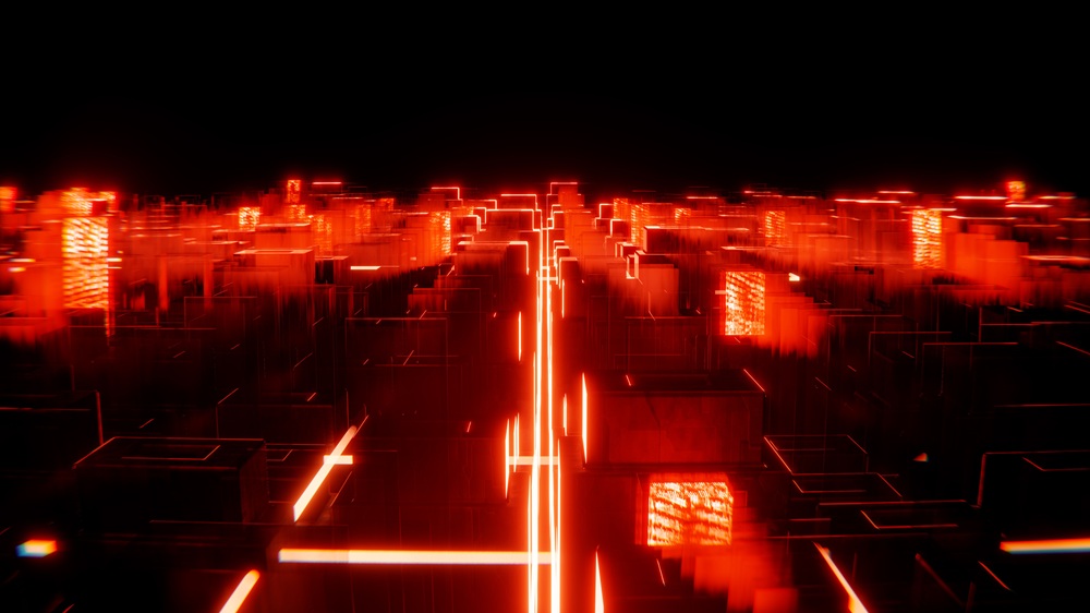 Tenet Security rogue AI agents predict https://www.pexels.com/photo/a-red-glowing-city-with-neon-lights-18545010/