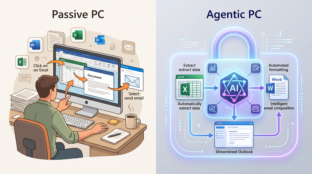 AMD Ryzen agentic AI Image created by Artlist.io