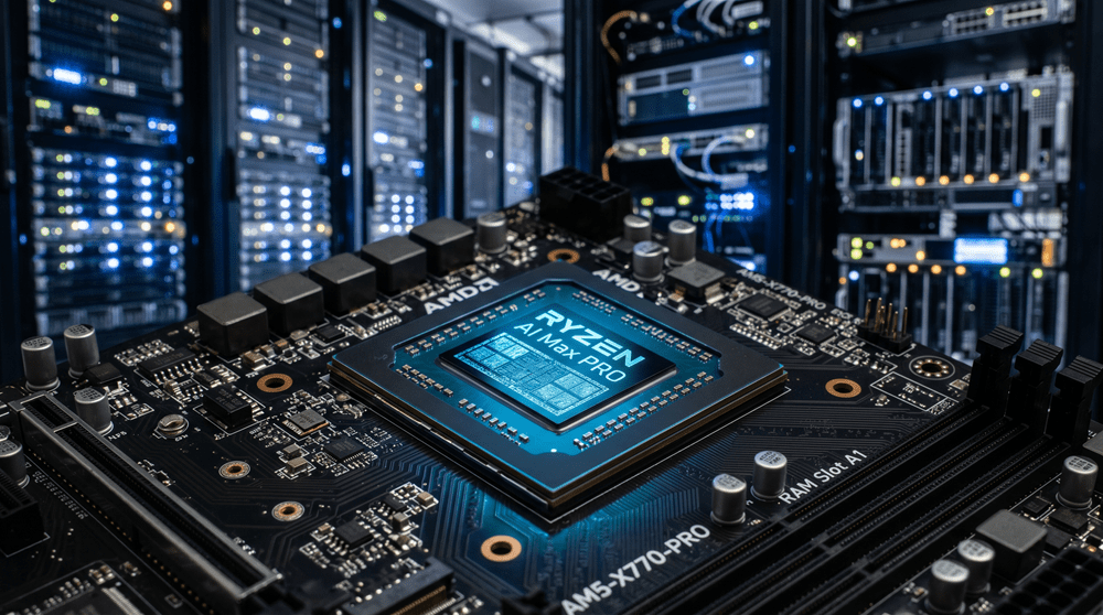 AMD Ryzen agentic AI Image created by Artlist.io