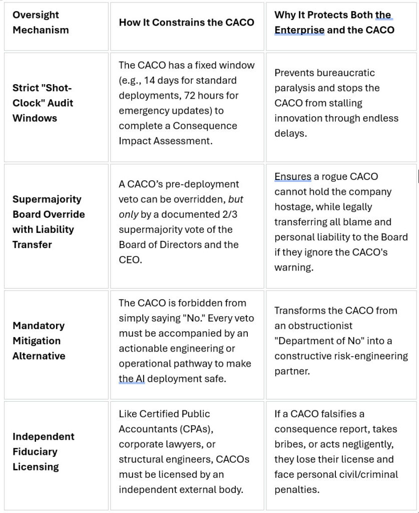 CACO Chief AI Consequence Officer