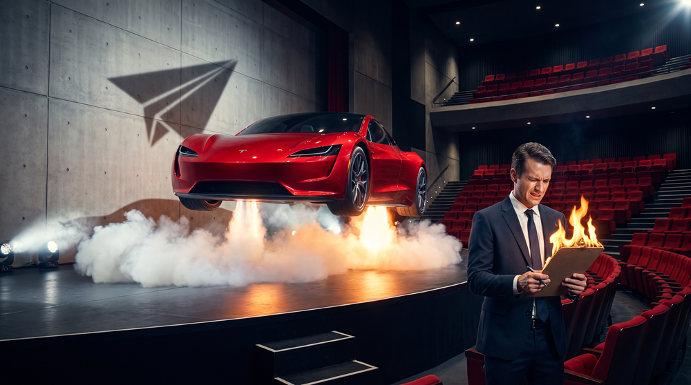 Musk Tesla images generated by Artlist.io