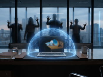 2026 HP Threat Insights Report HP Wolf Security image generated by Artlist.io