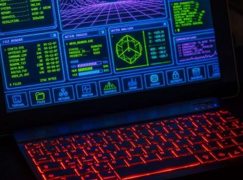 threat intelligence security https://www.pexels.com/photo/futuristic-interface-on-laptop-with-neon-keyboard-38117127/